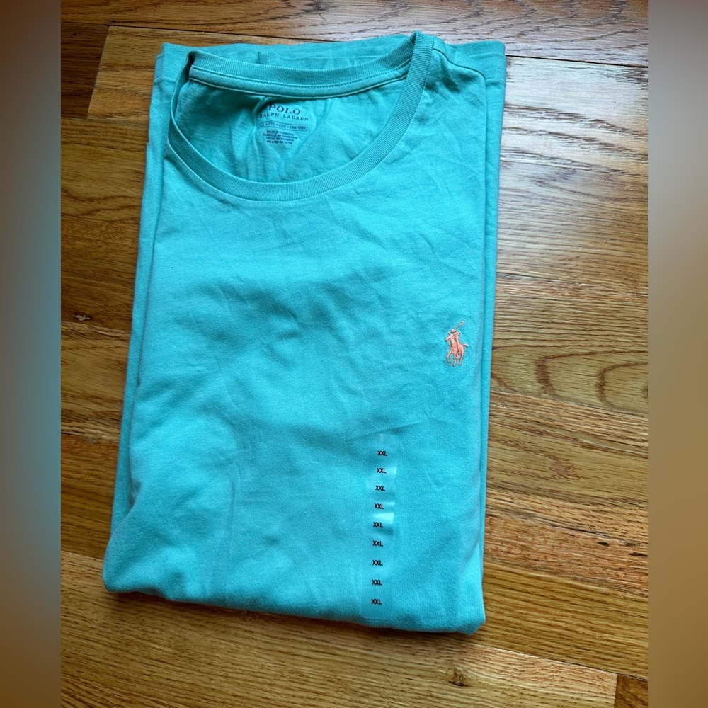 Polo Ralph Lauren Men's Size XXL Long Sleeve Light Green Color T-Shirt New